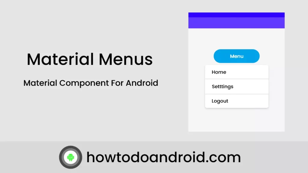 Android Material Menus