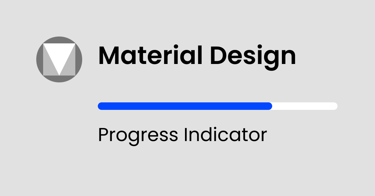 How to implement a material progress indicator in android?