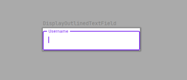 outlined textfield
