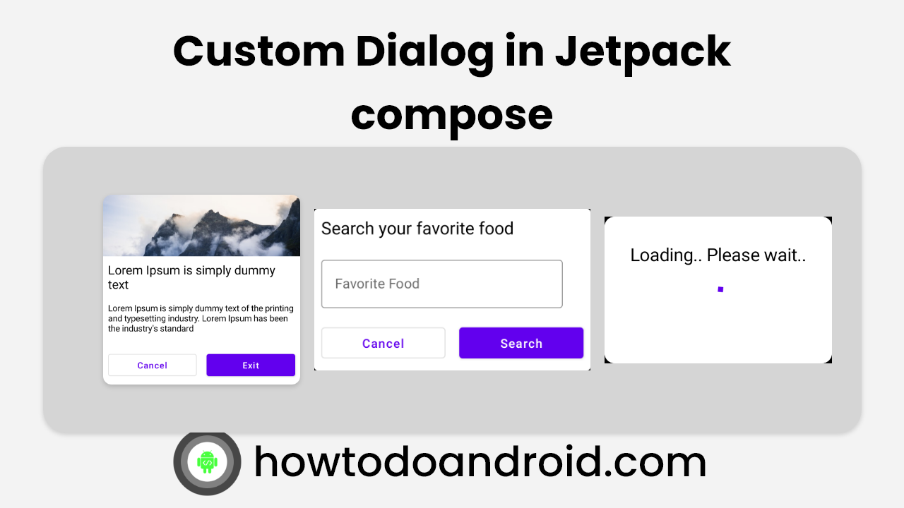 Custom Dialog Jetpack compose poster