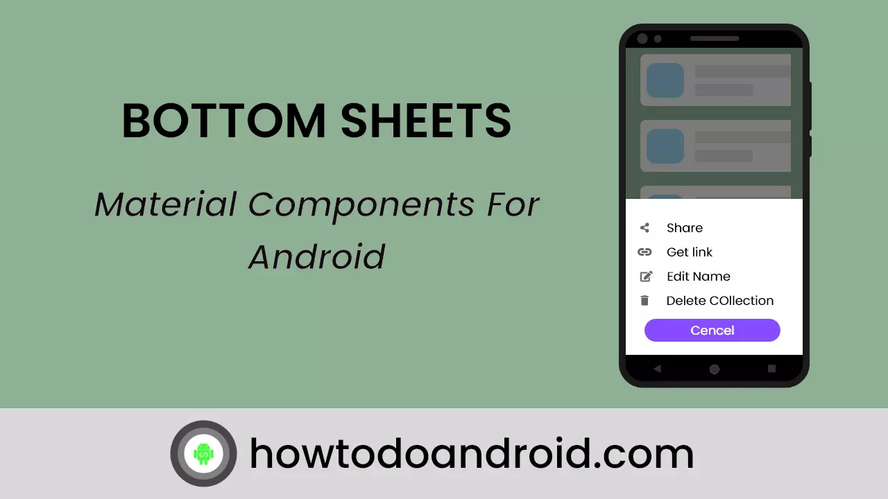 Guide To Setup Material Bottom Sheets In Android With Example